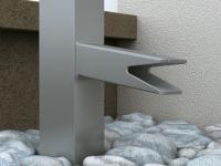 Säule mit Wasserablauf unten