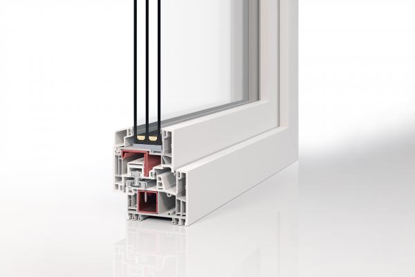 Profilquerschnitt Kunststoff-Fenster PaXabsolut 4