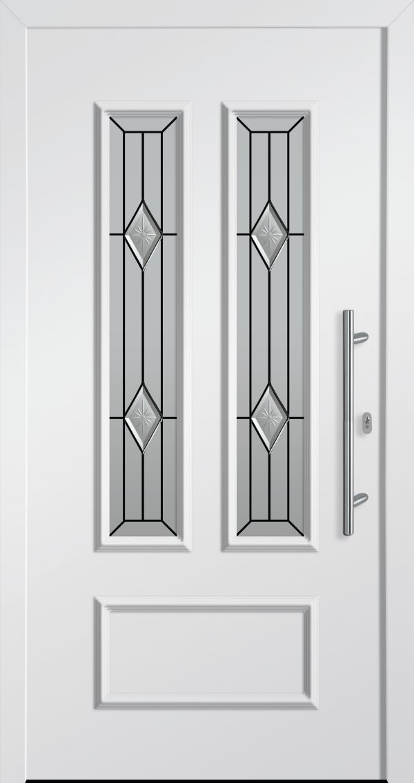 Haustür von PaX klassisches Design M81211 verkehrsweiss