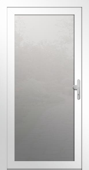 Glas-Haustür mit Kunststoffrahmen MKS 91000 Weiss