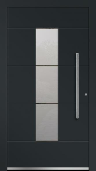 Aktionsmodell Aluminium-Haustür von PaX anthrazitgrau mit Lichtausschnitt AM01618