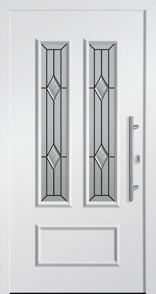 Haustür von PaX klassisches Design M81211 verkehrsweiss