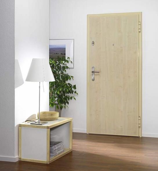 Wohnungseingangstür Innenansicht hell
